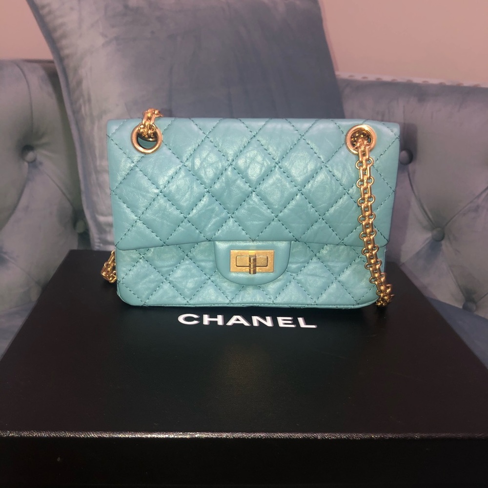 CHANEL BAG, BEAUTIFUL BLUE!